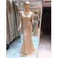 Suzhou lange Hülsen-Ineinander greifen-elegante Luxuxspitze Appliqued 2017 Meerjungfrau-Abend-Kleider